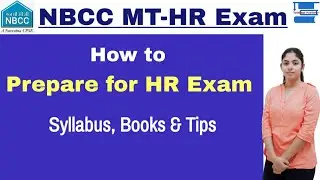 NBCC MT-HR Exam Preparation Strategy||Syllabus, Books & Tips||By Sangeeta ma'am||