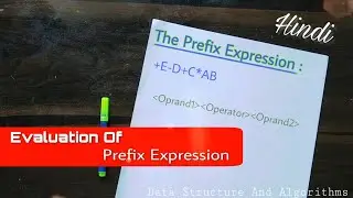 Evaluation Of Prefix Expression || Data Structure And Algorithms