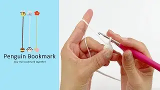 Penguin Bookmark - Sew the bookmark together