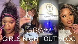 GRWM For a Girls Night Out + Makeup & Hair Tutorial + vlog ⭐️