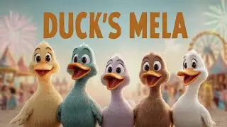 Five Little Ducks in a Mela-Fun Kids Songs & Nursery Rhymes | A Fun & Catchy Kids Song! | Duck Songs