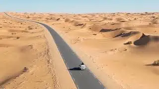 Vue du Ciel  أخطر و أجمل طريق في صحراء الجزائر (العرق الغربي الكبير) من البنود الى تيميمون من عَـلِ