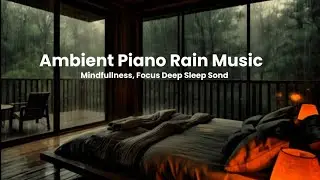 Ambient Piano Rain Music | Mindfulness, Focus, and Deep Sleep Sounds