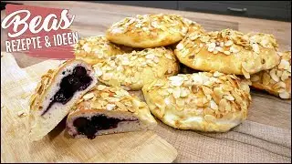 Heidelbeertaschen Rezept | Leckere Teilchen backen - Hefeteig