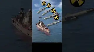 RF Kronshtadt Damage With P-500 Bazalt Nuke Missile ☢️ | Modern Warships #shorts
