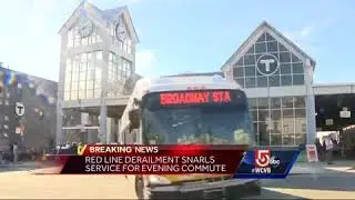 Red Line derailment snarls service for evening commute