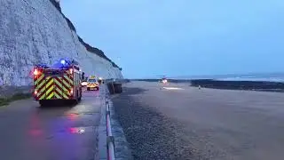 Emergency services at the East Cliff promenade video Dante Luca