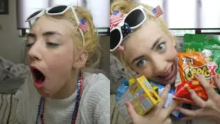 BRITISH GIRL TRY'S AMERICAN SNACKS!