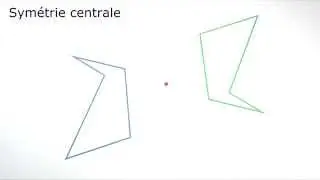 Sym&eacute;trie centrale : d&eacute;finition par un demi-tour