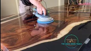 Mirror Finish. Wet sand and Polish Resin Table. 2000 Grit