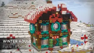 Minecraft Winter Survival House for 2 Players ❄️ Cozy Christmas Build Tutorial (No Mods)