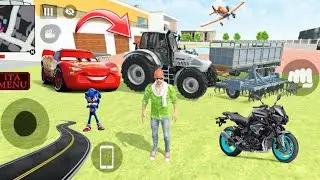 New tractor 💥 showroom purchase 🤩 Indian theft Auto 😅 Simulator 3D 😱game new update Indian bike 