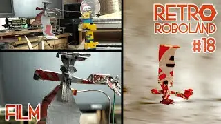 Animating the flying robot on Green screen (stepped gears move the fuselage)
