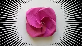 Comment faire une petite fleur en origami