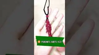 🏵️ Cinnabar PENDANT Necklace Cord   #shorts #diy #pendant #pendantnecklace #cinnabar  #knot