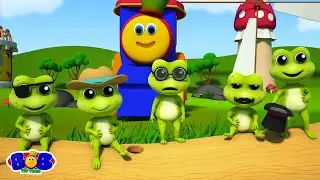 Bob der Zug F&uuml;nf kleine Fr&ouml;sche + Gedicht f&uuml;r kinder auf deutsch