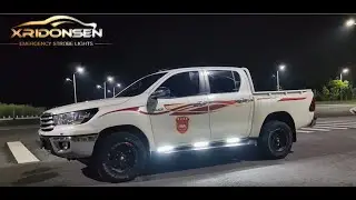 XRIDONSEN 2PCS 70 inch White Truck Lights Strip Running Board Strobe Lights for Trucks Pickup