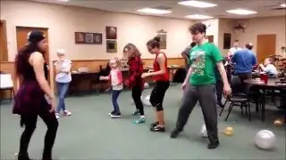 Girl screams at a party