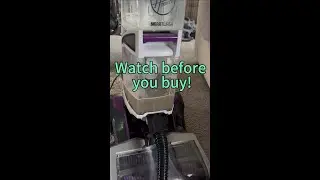 Watch this Hoover Smartwash carpet cleaner transform my couch!