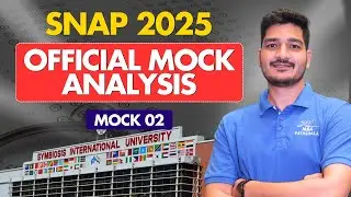 SNAP 2025 Official Mock 02 Analysis | Quant Section | Mohit Sir MBA Pathshala #snapexam