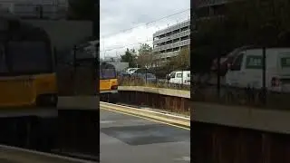 EWS Class 92 no 92030 light Loco  passing Milton Keynes Central Station on 24/9/12