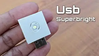 How To Make Superbright Usb Led Light | Led Flashlight For DIY Power bank | By - CreativeShivaji