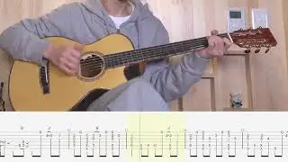 Guitar Tutorial | (Pink Sweat$) At My Worst - Sungha Jung Tab - Fingerstyle Tabs