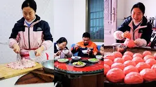 Мать Ван Шаньшаня демонстрирует местные деликатесы из своего родного города!