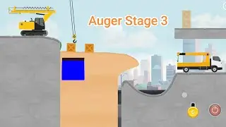 Labo Construction Unlock: Auger Excavator / Drill, Stage 3 with Crane Truck and Tower Crane