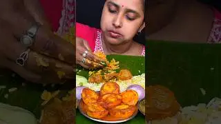 Spicy Chicken Gizzard Curry With Rice Eating Show #shorts #eating #mukbang