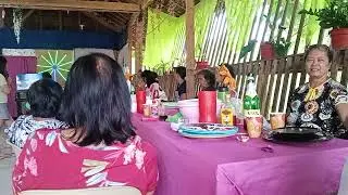 Mbg Christmas party enjoy mga seniors citizen Santa Ana parish Burgos Siargao island 