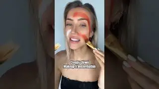 This makeup look will IMPRESS you 🙊😱🤯 #makeupartist #art #makeup #horrorshorts #clown #scary #sfx