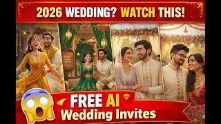 FREE AI Wedding Invitation Video Generator 2026 | Shaadi Ka 3D Video Invite Kaise Banaye