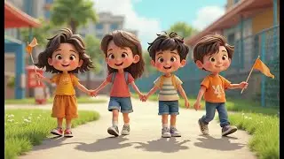 🎵 Tip Tap Toes 👣  Action Song for Kids  Nursery Rhymes by KidsHappiness