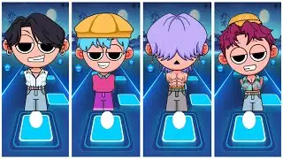 Kpop Demon Hunters 🆚 SAJA Boys 🎮 Tiles Hop EDM RUSH
