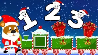 Santa's train | Learn Numbers | Christmas Songs | Number song for kids