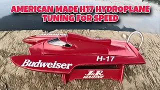 CUSTOMIZED RC HYDROPLANE BOAT J&R MARINE H17 TUNING FOR CUSTOMER 