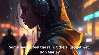 Some people feel the rain. Others just get wet. Bob Marley