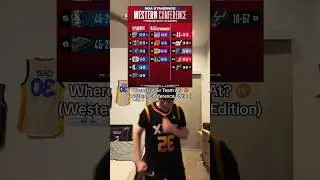 Western Conference Standings 🏀 #nba #sports #shorts
