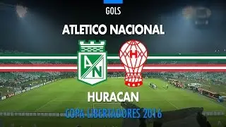 Gols - Atletico Nacional 4 x 2 Huracan - Libertadores - 03/05/2016