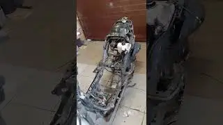 Как выглядит скутер без пластика, KYMCO AGILITY 50куб 2т.
