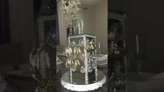 DIY turnable mirrored jewelry box