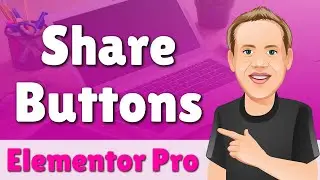 Elementor Pro Share Buttons Widget