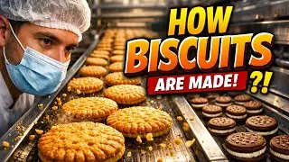 How Biscuits Are Made in a Factory 😱 | Biscuit Manufacturing Process | FactoryVerse