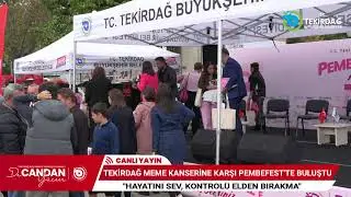 TEKİRDAĞ MEME KANSERİNE KARŞI PEMBEFEST'TE BULUŞTU