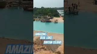 AMAZING BLUE LAKE, BINTAN ISLAND/Dhee's Videos #bluelake #bintanisland #travel #shortsvideo #shorts