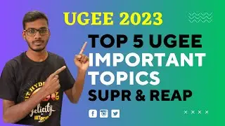 UGEE 2023 - Top 5 Important Topics | REAP + SUPR | IIIT Hyderabad | IIITprep