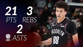 Nolan Traore 21 pts 3 rebs 2 asts vs Celtics 25/26 season