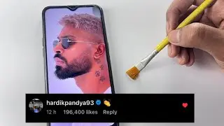 Hardik Pandya New Look Drawing 🔥,  Asia Cup 2025, Realistic Artwork