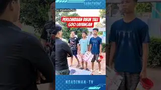 PERLOMBAAN BIKIN TALI GOCI LAYANGAN #shortsvideo #trending #viralvideo #layangan